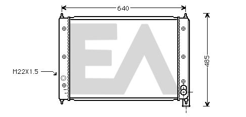 31R77070 EACLIMA Радиатор, охлаждение двигателя