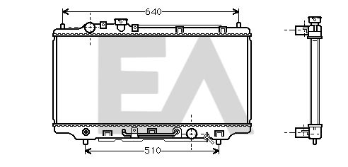 31R52045 EACLIMA Радиатор, охлаждение двигателя