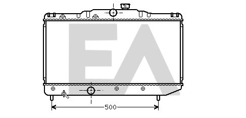 31R71073 EACLIMA Радиатор, охлаждение двигателя