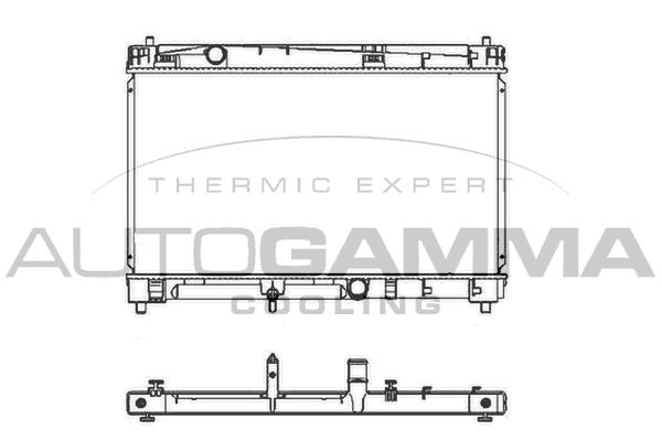 105702 AUTOGAMMA Радиатор, охлаждение двигателя