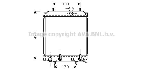 DU2055 AVA QUALITY COOLING Радиатор, охлаждение двигателя