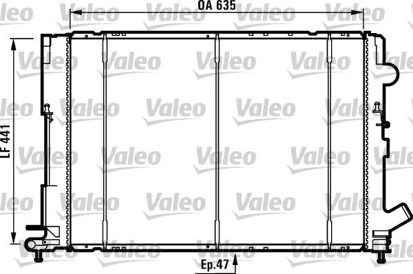 731161 VALEO Радиатор, охлаждение двигателя