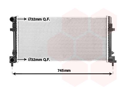 03012701 VAN WEZEL Радиатор, охлаждение двигателя