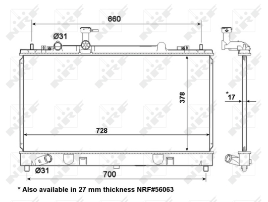 WG1722292 WILMINK GROUP Радиатор, охлаждение двигателя