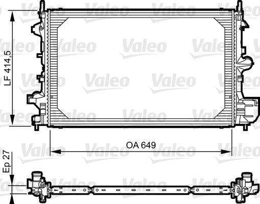 735085 VALEO Радиатор, охлаждение двигателя