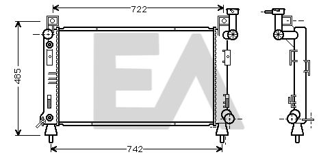 31R12009 EACLIMA Радиатор, охлаждение двигателя
