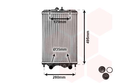 92002002 VAN WEZEL Радиатор, охлаждение двигателя