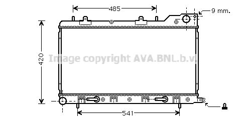 SU2048 AVA QUALITY COOLING Радиатор, охлаждение двигателя