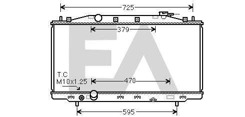 31R26095 EACLIMA Радиатор, охлаждение двигателя