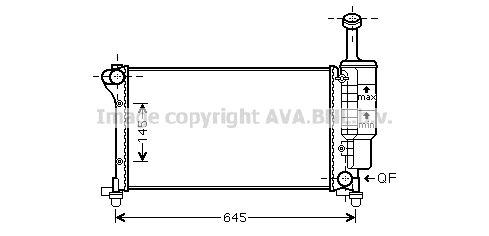 FTA2335 AVA QUALITY COOLING Радиатор, охлаждение двигателя