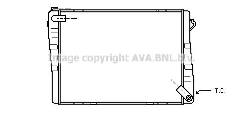 BW2039 AVA QUALITY COOLING Радиатор, охлаждение двигателя