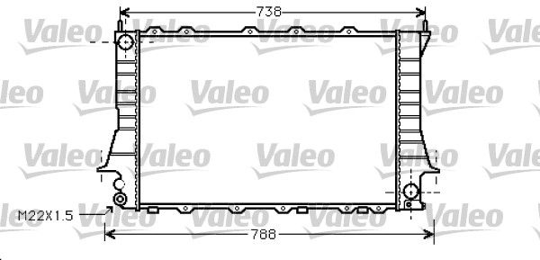 734751 VALEO Радиатор, охлаждение двигателя