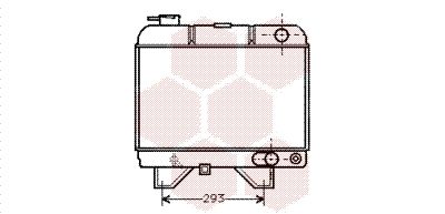 40002021 VAN WEZEL Радиатор, охлаждение двигателя