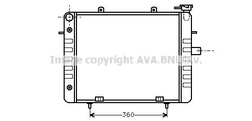 OL2037 AVA QUALITY COOLING Радиатор, охлаждение двигателя