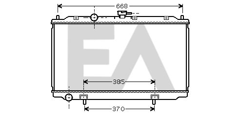 31R18083 EACLIMA Радиатор, охлаждение двигателя