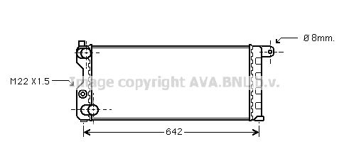 FTA2074 AVA QUALITY COOLING Радиатор, охлаждение двигателя