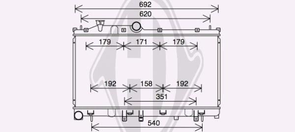 DCM3929 DIEDERICHS Радиатор, охлаждение двигателя