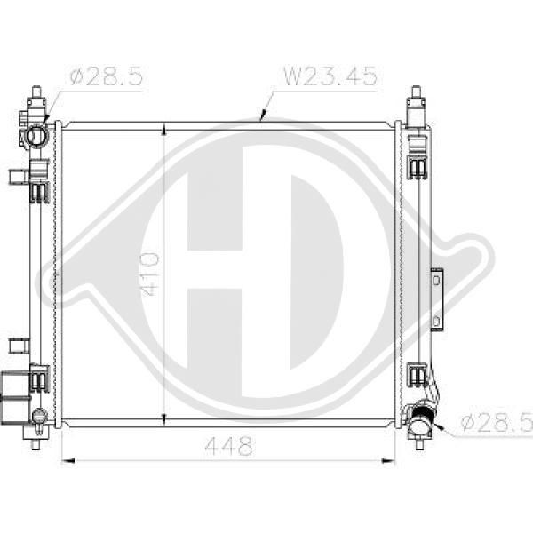 DCM3857 DIEDERICHS Радиатор, охлаждение двигателя