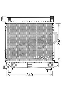 DRM17028 DENSO Радиатор, охлаждение двигателя