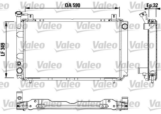 730408 VALEO Радиатор, охлаждение двигателя