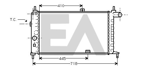 31R54039 EACLIMA Радиатор, охлаждение двигателя