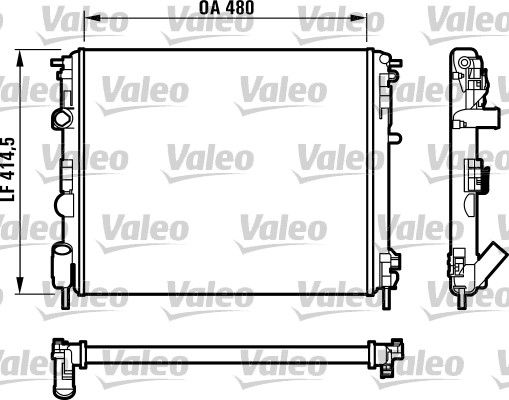 732523 VALEO Радиатор, охлаждение двигателя