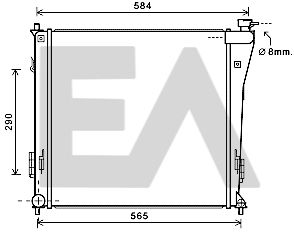 31R28089 EACLIMA Радиатор, охлаждение двигателя