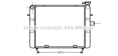 OL2077 AVA QUALITY COOLING Радиатор, охлаждение двигателя