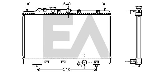 31R52061 EACLIMA Радиатор, охлаждение двигателя