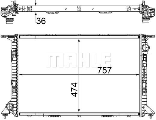 CR1132000S MAHLE Радиатор, охлаждение двигателя