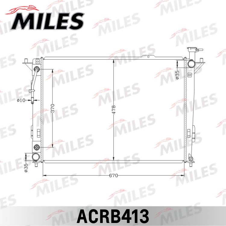 ACRB413 MILES Радиатор, охлаждение двигателя