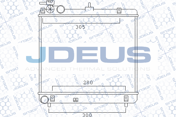 054M40 JDEUS Радиатор, охлаждение двигателя