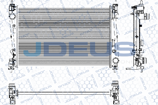 RA0111161 JDEUS Радиатор, охлаждение двигателя