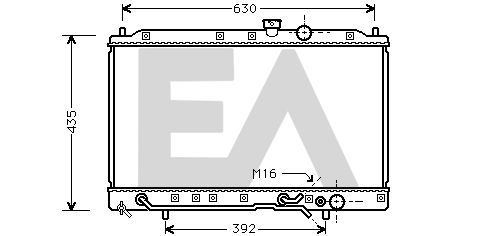 31R51029 EACLIMA Радиатор, охлаждение двигателя