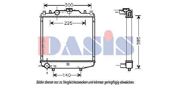 510018N AKS DASIS Радиатор, охлаждение двигателя