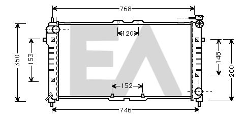 31R52011 EACLIMA Радиатор, охлаждение двигателя