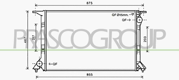 AD620R007 PRASCO Радиатор, охлаждение двигателя