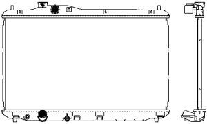 32118531 SAKURA Automotive Радиатор, охлаждение двигателя