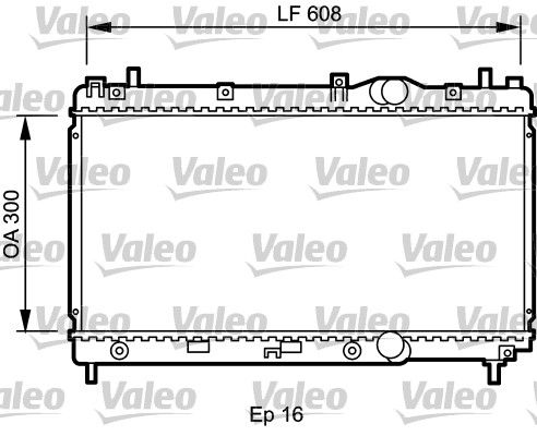 732426 VALEO Радиатор, охлаждение двигателя