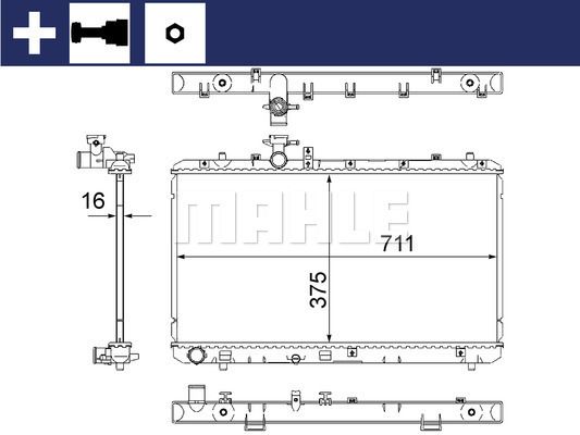 CR1314000S MAHLE Радиатор, охлаждение двигателя