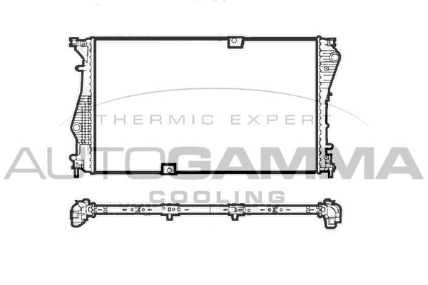 107449 AUTOGAMMA Радиатор, охлаждение двигателя
