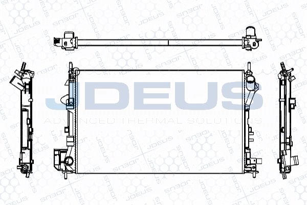 M0200870 JDEUS Радиатор, охлаждение двигателя