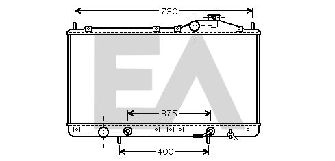 31R28047 EACLIMA Радиатор, охлаждение двигателя