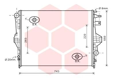 58002320 VAN WEZEL Радиатор, охлаждение двигателя