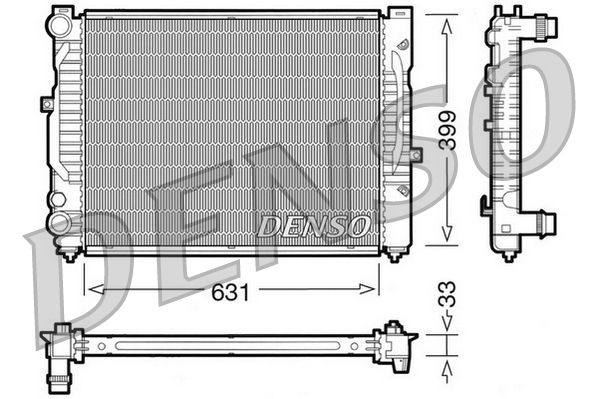 DRM32029 DENSO Радиатор, охлаждение двигателя