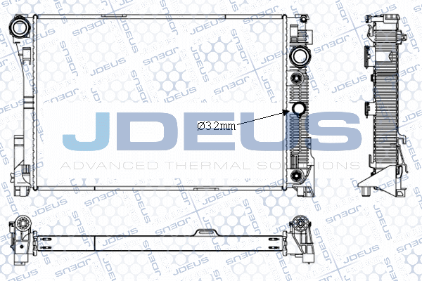 M0171010 JDEUS Радиатор, охлаждение двигателя