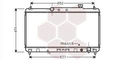 53002235 VAN WEZEL Радиатор, охлаждение двигателя