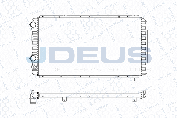 M0110180 JDEUS Радиатор, охлаждение двигателя