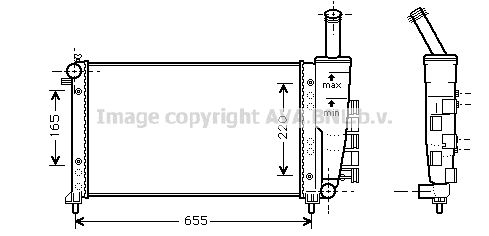 FTA2275 AVA QUALITY COOLING Радиатор, охлаждение двигателя