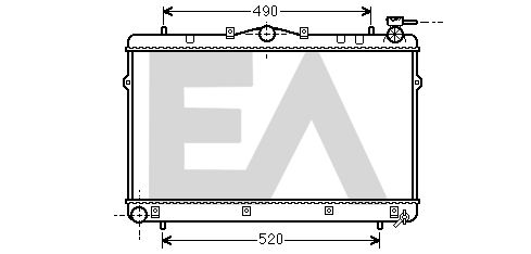 31R28120 EACLIMA Радиатор, охлаждение двигателя